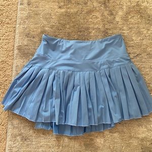 light blue gold hinge skirt